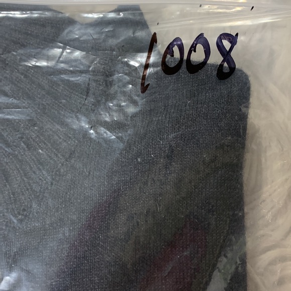 CODICE quarter zip merino wool blend sweater gray front bodice black back men’s - Picture 11 of 12